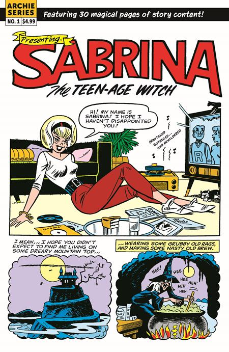 SABRINA THE TEENAGE WITCH MAGIC UNLEASHED (ONE SHOT) CVR B DAN DECARLO RETRO ART VAR - 9/3/25 - Release Date:  9/3/25