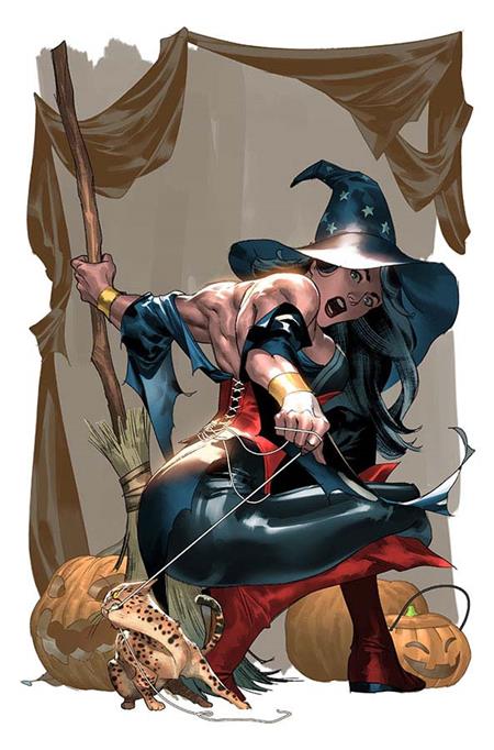 WONDER WOMAN #25 CVR E YASMINE PUTRI PUMPKIN SPICY CARD STOCK VAR - 9/17/25 - Release Date:  9/17/25