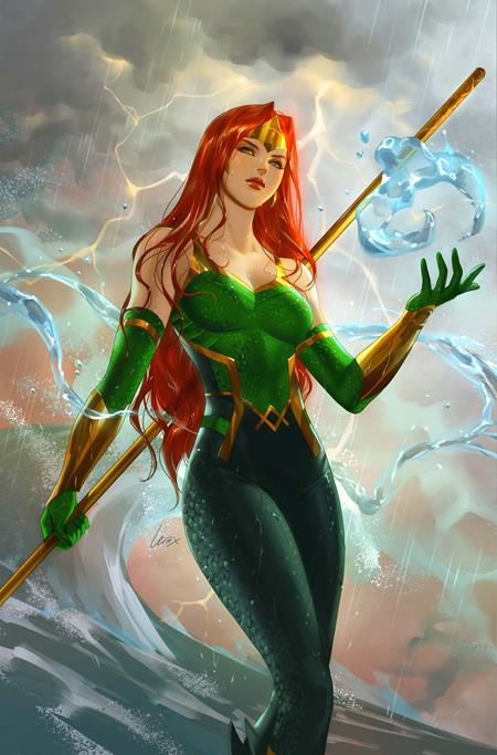 AQUAMAN #9 CVR C LESLEY LEIRIX LI CARD STOCK VAR - 9/10/25 - Release Date:  9/10/25