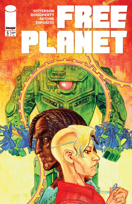 FREE PLANET #5 CVR B JED DOUGHERTY GREEN VAR - 9/10/25 - Release Date:  9/10/25