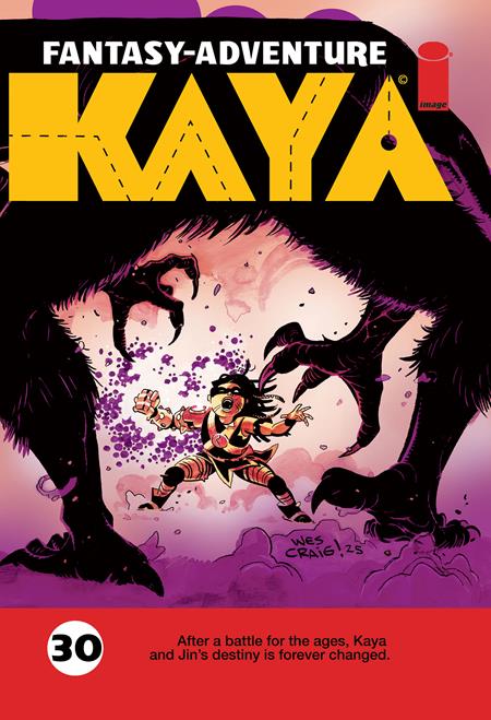 KAYA #30 CVR A WES CRAIG - 9/24/25 - Release Date:  9/24/25