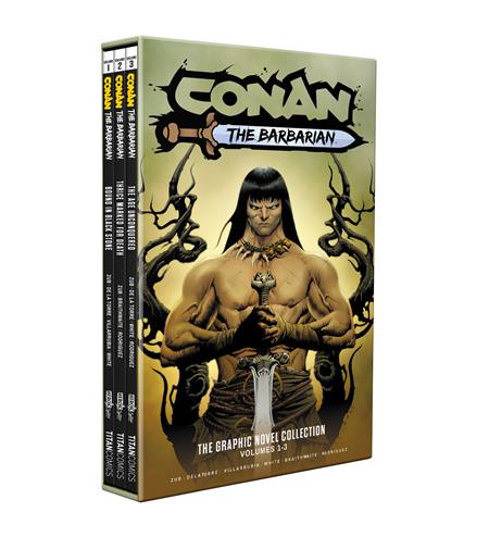 CONAN THE BARBARIAN TP VOL 01-03 SLIPCASE SET DIRECT MARKET EDITION JAE LEE CVR (MR) - 9/10/25 - Release Date:  9/10/25
