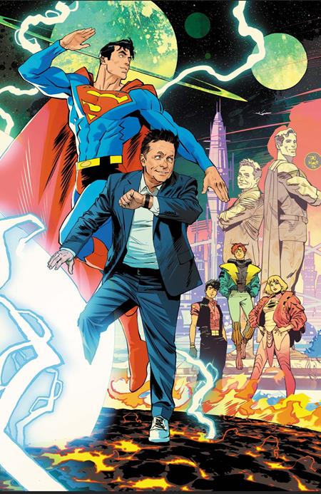 LEGION OF SUPER-HEROES #1 CVR H DAN MORA MICHAEL J FOX CAMEO CARD STOCK VAR ISBN: 76194139822800122 - FOC DATE: 8/9/26  - Release Date: 9/2/26