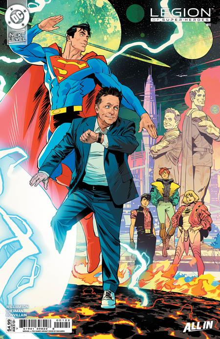 LEGION OF SUPER-HEROES #1 CVR H DAN MORA MICHAEL J FOX CAMEO CARD STOCK VAR ISBN: 76194139822800122 - FOC DATE: 8/9/26  - Release Date: 9/2/26