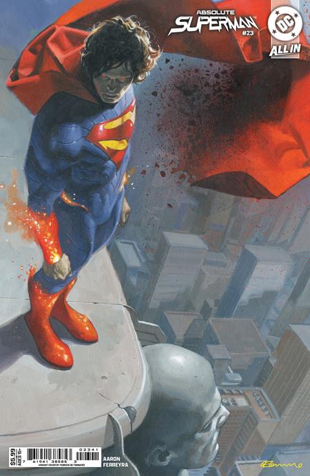 ABSOLUTE SUPERMAN #23 CVR D FABRIZIO DE TOMMASO CARD STOCK VAR ISBN: 76194138585302341 - FOC DATE: 8/9/26  - Release Date: 9/2/26