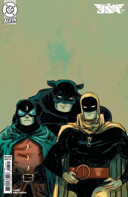 JSA #23 CVR B TEDDY KRISTIANSEN CARD STOCK VAR ISBN: 76194138522802321 - FOC DATE: 8/9/26  - Release Date: 9/2/26