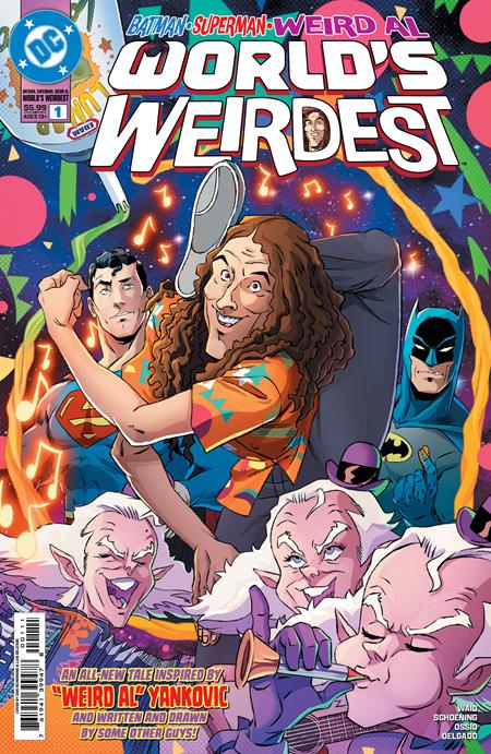 BATMAN SUPERMAN WEIRD AL WORLDS WEIRDEST #1 (ONE SHOT) CVR A DAN SCHOENING ISBN: 76194139947800111 - FOC DATE: 8/9/26  - Release Date: 9/2/26