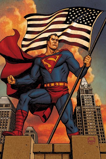 SUPERMAN THE STRANGER #1 (OF 6) CVR B DAVE JOHNSON CARD STOCK VAR (MR) ISBN: 76194139094900121 - FOC DATE: 8/9/26  - Release Date: 9/2/26