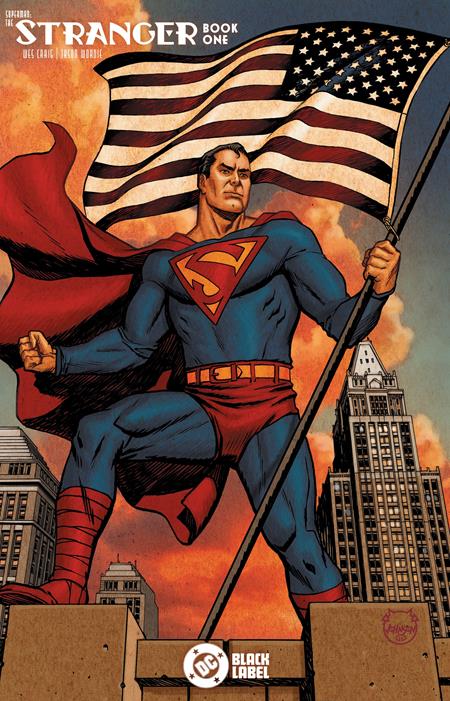 SUPERMAN THE STRANGER #1 (OF 6) CVR B DAVE JOHNSON CARD STOCK VAR (MR) ISBN: 76194139094900121 - FOC DATE: 8/9/26  - Release Date: 9/2/26