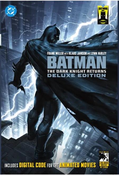 BATMAN DAY 2026 - BATMAN THE DARK KNIGHT RETURNS DELUXE EDITION HC VARIANT DUST JACKET ISBN: 978179951817454499 - FOC DATE: 8/9/26  - Release Date: 9/16/26