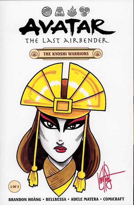 DF AVATAR THE LAST AIRBENDER  THE KYOSHI WARRIORS #1 SIGNED AND REMARKED BY KEN HAESER ISBN: 725130368256 - FOC DATE: 8/2/26  - Release Date: 9/30/26