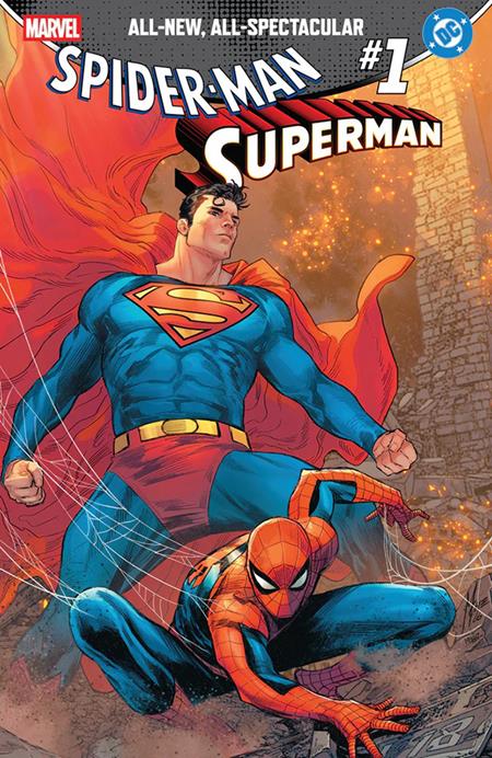 DF MARVEL/DC SPIDERMAN/SUPERMAN #1 MARCO CHECCHETTO COMICXPOSURE EXCLUSIVE ISBN: 725130368164 - FOC DATE: 8/2/26  - Release Date: 9/30/26