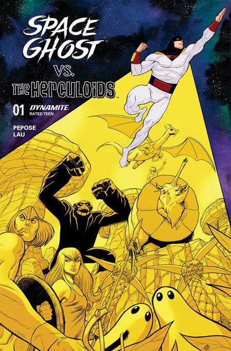 SPACE GHOST VS THE HERCULOIDS #1 CVR B DREW MOSS VAR ISBN: 72513036737201021 - FOC DATE: 8/23/26  - Release Date: 9/16/26