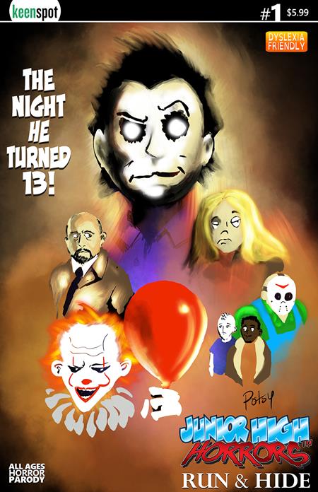 JUNIOR HIGH HORRORS RUN & HIDE #1 (ONE SHOT) CVR B ROB POTCHAK THE NIGHT HE TURNED 13 VAR ISBN: 60283502345400121 - FOC DATE: 7/26/26  - Release Date: 9/23/26