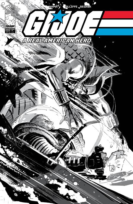 GI JOE A REAL AMERICAN HERO #332 CVR B LEE WEEKS B&W VAR ISBN: 70985303878833221 - FOC DATE: 8/16/26  - Release Date: 9/9/26
