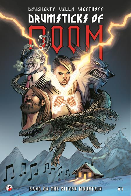 DRUMSTICKS OF DOOM BAND ON THE SILVER MOUNTAIN #1 (OF 3) CVR A DAN DOUGHERTY ISBN: 66618683537100111 - FOC DATE: 8/16/26  - Release Date: 9/30/26