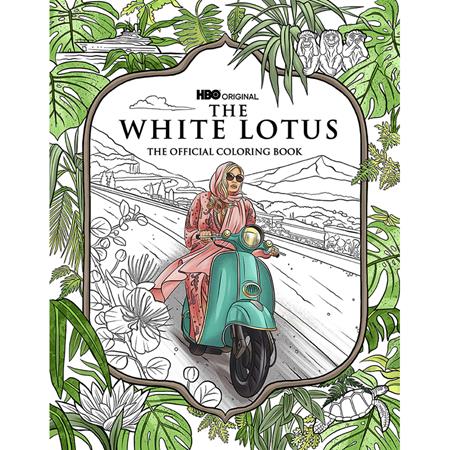 HBO ORIGINAL SERIES THE WHITE LOTUS TP THE OFFICIAL COLORING BOOK ISBN: 979888663758851599 - FOC DATE: 7/26/26  - Release Date: 9/9/26