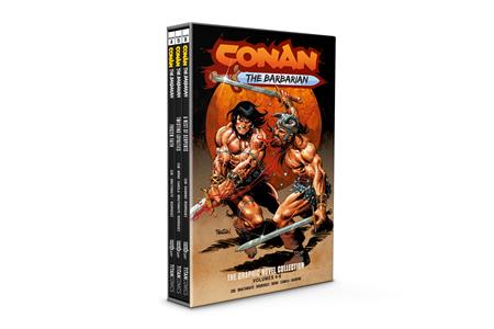 CONAN THE BARBARIAN HC VOL 04-06 SLIPCASE SET DIRECT MARKET EDITION DAN PANOSIAN CVR (MR) ISBN: 978178774845354999 - FOC DATE: 10/25/26  - Release Date: 11/18/26