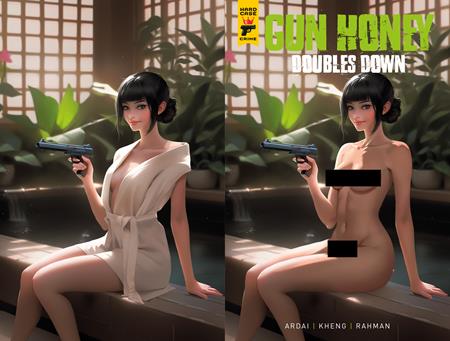 GUN HONEY DOUBLES DOWN #4 (OF 4) CVR E RARE TEMPTER WRAPAROUND NUDE CLOTHED BAGGED VAR (MR) ISBN: 65946031923004051 - FOC DATE: 8/23/26  - Release Date: 9/23/26