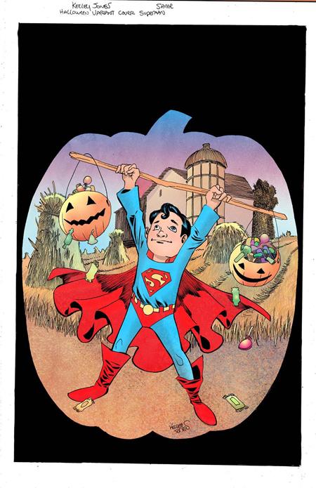 SUPERMAN #19 CVR E KELLEY JONES TRICK OR TREAT CARD STOCK VAR  - Release Date:  10/23/24
