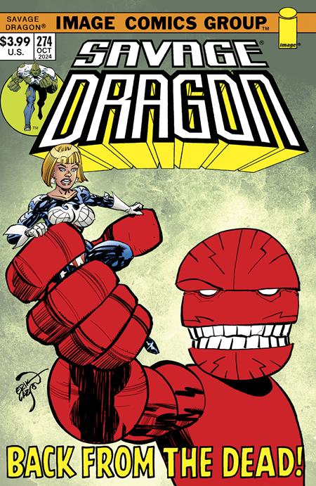 SAVAGE DRAGON #274 CVR B ERIK LARSEN 70S TRADE DRESS VAR (MR)  - Release Date:  1/1/25