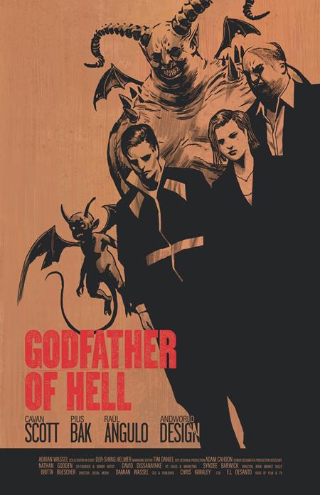 1:10 GODFATHER OF HELL #1 (OF 4) CVR D INC 1:10 JOSHUA HIXSON MOVIE POSTER HOMAGE VAR  - Release Date:  10/16/2024