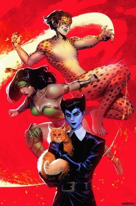 CHEETAH AND CHESHIRE ROB THE JUSTICE LEAGUE #3 (OF 6) CVR C NOOBOVICH CARD STOCK VAR - 10/1/25 - ISBN: 76194139143400321