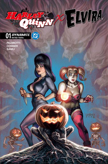 HARLEY QUINN X ELVIRA #1 CVR C JOSEPH MICHAEL LINSNER VAR - 10/1/25 - ISBN: 72513035710601031