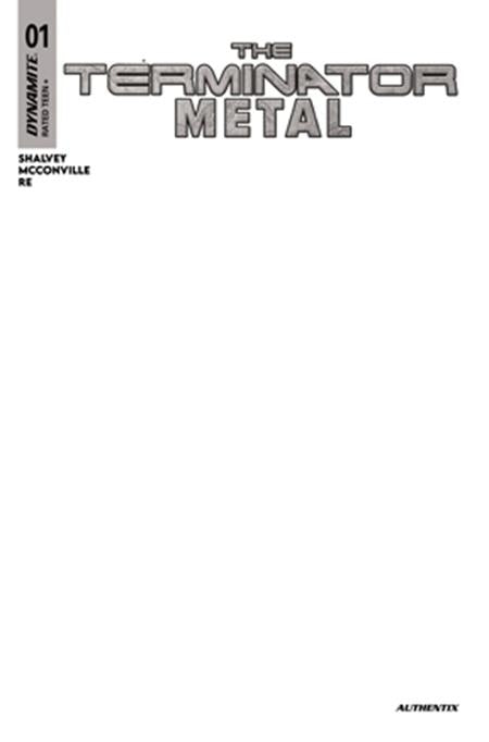 TERMINATOR METAL #1 CVR G BLANK AUTHENTIX VAR - 10/22/25 - ISBN: 72513035989601071