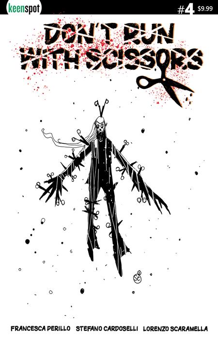 DONT RUN WITH SCISSORS #4 CVR C STEFANO CARDOSELLI BLACK AND WHITE VAR - 10/29/25 - ISBN: 60283502309600431