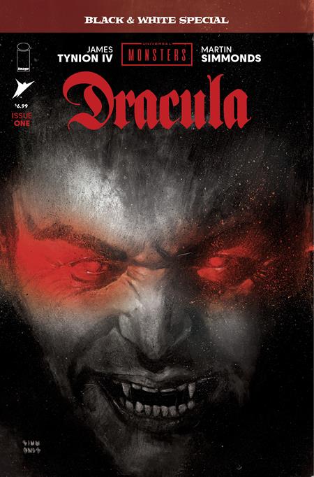 UNIVERSAL MONSTERS DRACULA BLACK & WHITE SPECIAL #1 (OF 2) CVR A MARTIN SIMMONDS (MR) - 10/29/25 - ISBN: 70985304469700111