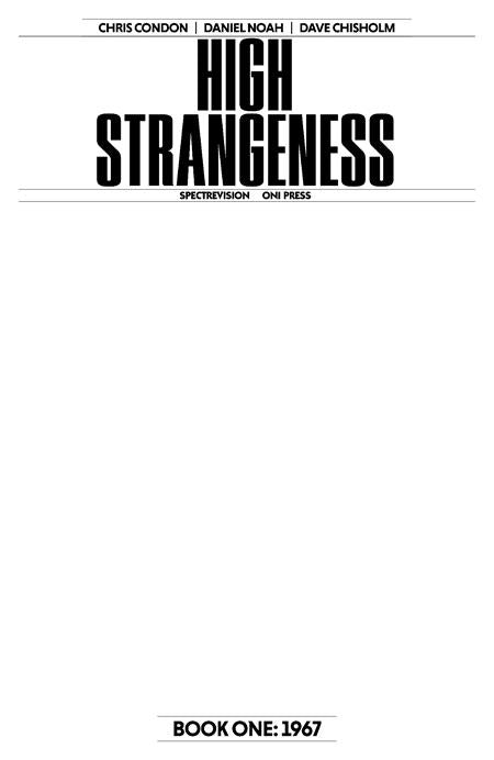 HIGH STRANGENESS #1 (OF 5) CVR G BLANK SKETCH VAR - 10/8/25 - ISBN: 64985600850300171
