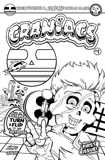 CRANIACS #1 (OF 4) CVR D JOE SIMKO COLOR YOUR OWN FLIP COVER VAR - 10/15/25 - Release Date:  10/15/25