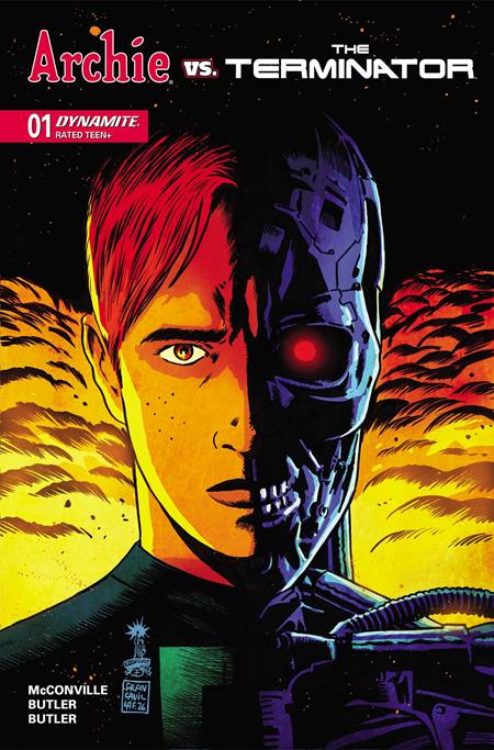 ARCHIE VS THE TERMINATOR #1 CVR A FRANCESCO FRANCAVILLA ISBN: 72513036769301011 - FOC DATE: 9/13/26  - Release Date: 10/7/26