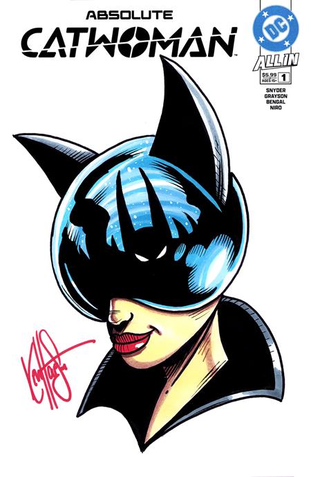 DF ABSOLUTE CATWOMAN #1 BLANK VARIANT SIGNED AND REMARKED BY KEN HAESER ISBN: 725130368768 - FOC DATE: 9/6/26  - Release Date: 10/28/26