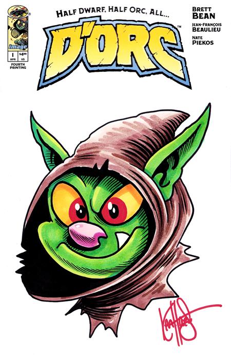 DF D ORC #1 FOURTH PRINTING BLANK VARIANT SIGNED AND REMARKED BY KEN HAESER ISBN: 725130368867 - FOC DATE: 9/6/26  - Release Date: 10/28/26