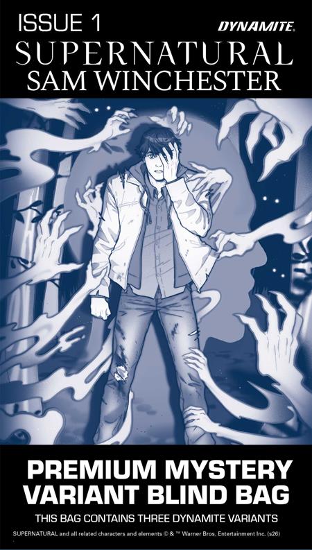 SUPERNATURAL SAM WINCHESTER #1 CVR H PREMIUM MYSTERY BLIND BAG VAR ISBN: 72513036766201081 - FOC DATE: 9/27/26  - Release Date: 10/21/26