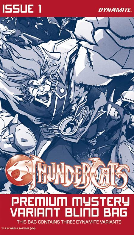 THUNDERCATS (2026) #1 CVR I PREMIUM MYSTERY BLIND BAG VAR ISBN: 72513036767901091 - FOC DATE: 9/13/26  - Release Date: 10/7/26