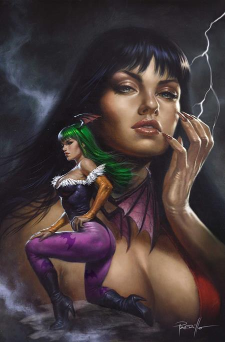 VAMPIRELLA VS DARKSTALKERS SPECIAL #1 (ONE SHOT) CVR G LUCIO PARRILLO METAL PREMIUM VAR ISBN: 72513036807201071 - FOC DATE: 9/13/26  - Release Date: 10/21/26