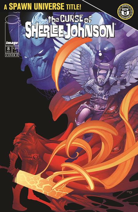SPAWN THE CURSE OF SHERLEE JOHNSON #8 CVR B CHRIS STEVENS B&W VIRGIN VAR ISBN: 70985304318800821 - FOC DATE: 9/13/26  - Release Date: 10/7/26