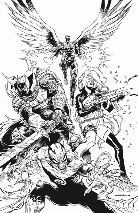 SPAWN SCORCHED #56 CVR B YILDIRAY CINAR B&W VIRGIN VAR ISBN: 70985303270005621 - FOC DATE: 9/27/26  - Release Date: 10/21/26