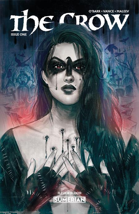 CROW FLESH AND BLOOD #1 CVR A SUSPIRIA VILCHEZ (MR) ISBN: 76353230912500111 - FOC DATE: 8/30/26  - Release Date: 10/7/26