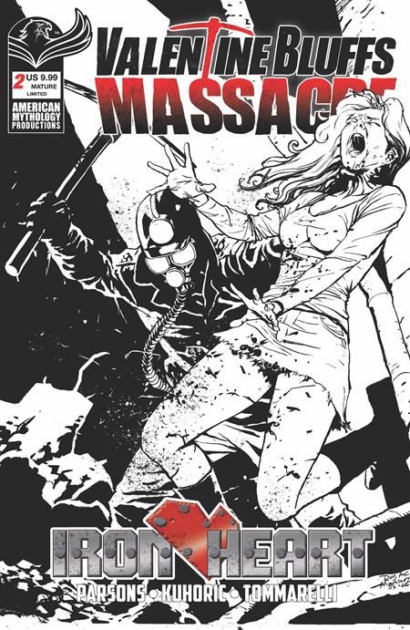 VALENTINE BLUFFS MASSACRE IRON HEART #2 (OF 2) CVR D ROY ALLAN MARTINEZ LIMITED B&W VAR (MR) ISBN: 78200334600100241 - FOC DATE: 9/27/26  - Release Date: 10/28/26