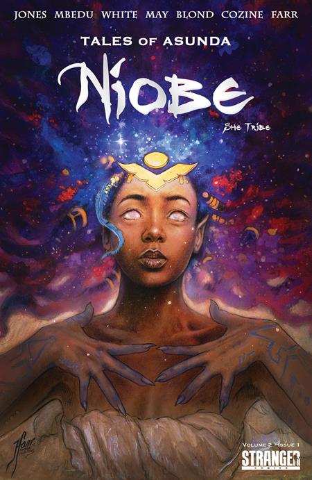 TALES OF ASUNDA NIOBE SHE TRIBE VOL 02 #1 (OF 4) CVR A TEHANI FARR ISBN: 793574635555 00111 - FOC DATE: 8/30/26  - Release Date: 9/30/26