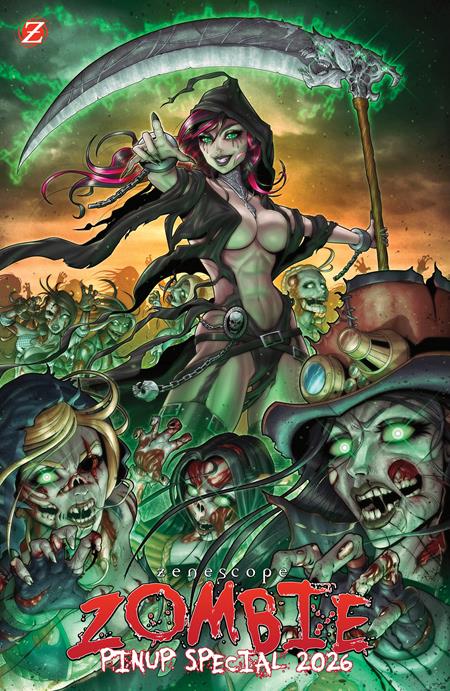 ZENESCOPE ZOMBIE PINUP SPECIAL 2026 (ONE-SHOT) CVR B CARDIGRADE VAR ISBN: 73238850860000121 - FOC DATE: 9/13/26  - Release Date: 10/21/26
