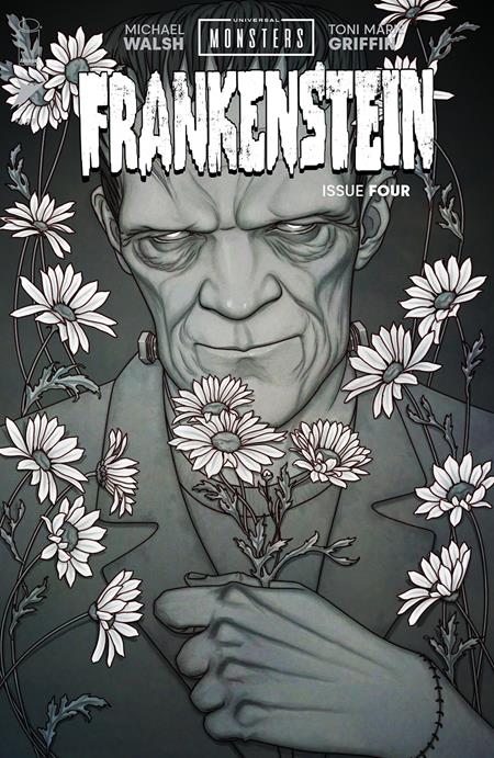 1:25 UNIVERSAL MONSTERS FRANKENSTEIN #4 (OF 4) CVR D INC 1:25 JENNY FRISON CLASSIC HORROR B&W VAR  - Release Date:  11/27/24