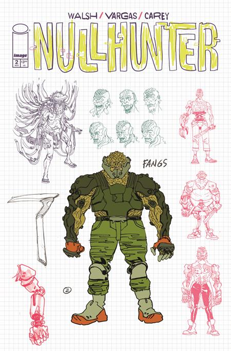 1:20 NULLHUNTER #2 (OF 12) CVR D INC 1:20 GUSTAFFO VARGAS DESIGN VAR (MR)  - Release Date:  11/20/24