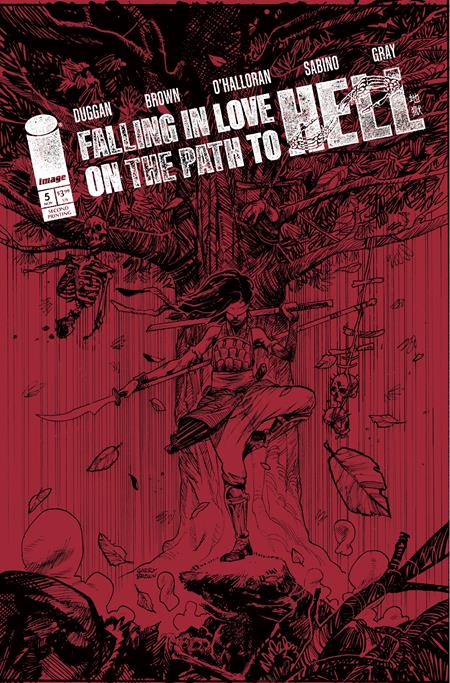 FALLING IN LOVE ON THE PATH TO HELL #5 Second Printing Cvr A Garry Brown (MR)  - Release Date:  11/6/24