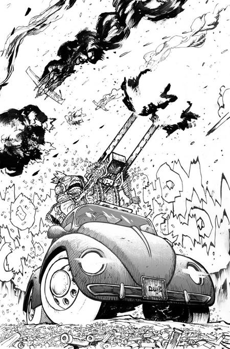 1:10 THE MOON IS FOLLOWING US #1 (OF 10) Third Printing Cvr B Inc 1:10 Daniel Warren Johnson B&W Var  - Release Date:  11/6/24