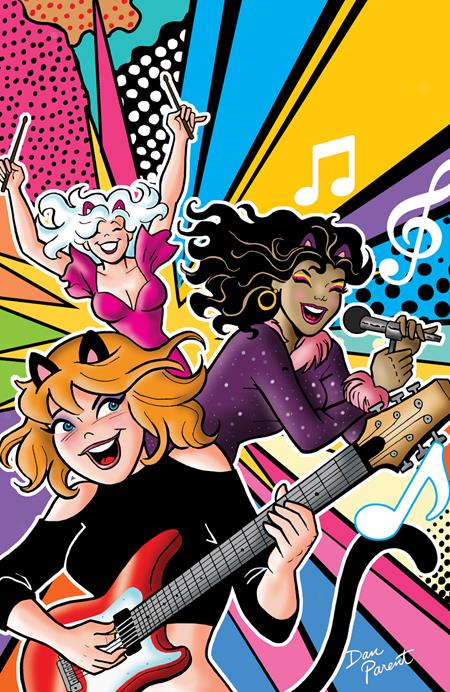 JOSIE AND THE PUSSYCATS ROCK ON (ONE SHOT) CVR D DAN PARENT FOIL FULL ART VAR ISBN: 76281652626500141 - FOC DATE: 10/18/26  - Release Date: 11/11/26
